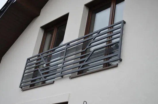 9. Balustrada na balkon francuski aluminiowa